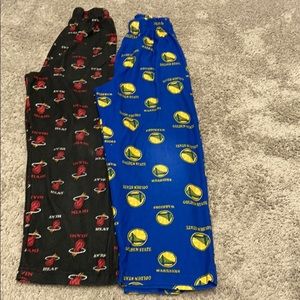 2 pairs of boys NBA lounge pants. Sz 5-6